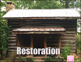 Historic Log Cabin Restoration  Montgomery County, Georgia